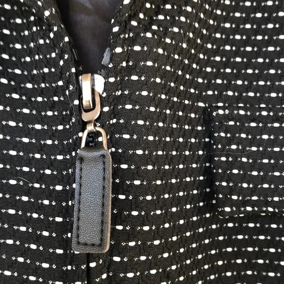 Studio 1 Petite Black Tweed Mock Pocket Blazer - Picture 5 of 12